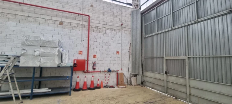 Instalación de protección contra incendios en nave industrial de Erandio